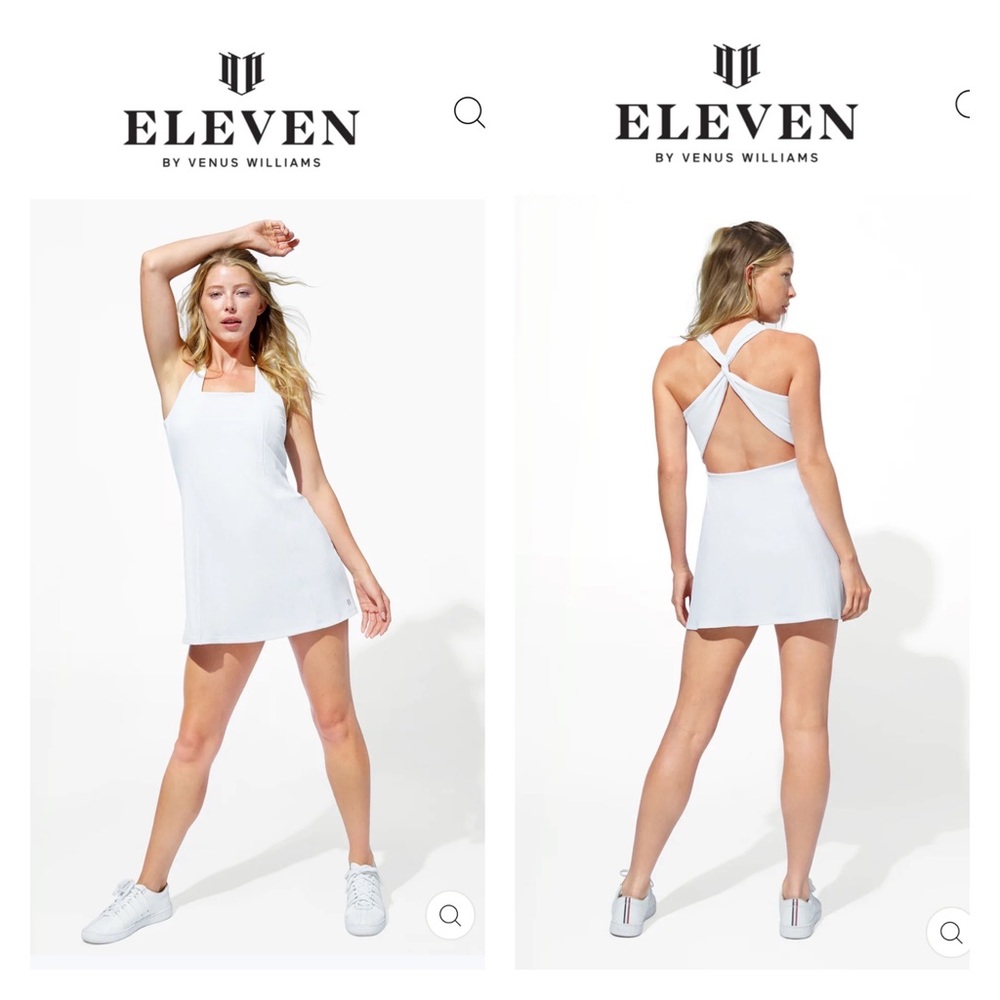 Eleven by Venus Williams My Heart In Palms Tennis Dress Bright White XS